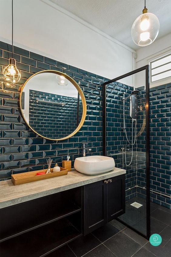 Wooden Tray Organizes Small Bathroom Essentials