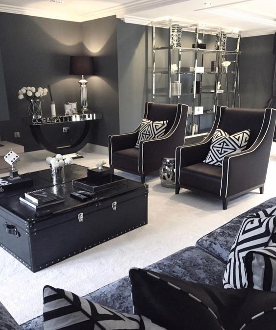 Black Trunk Coffee Table Adds Storage and Style