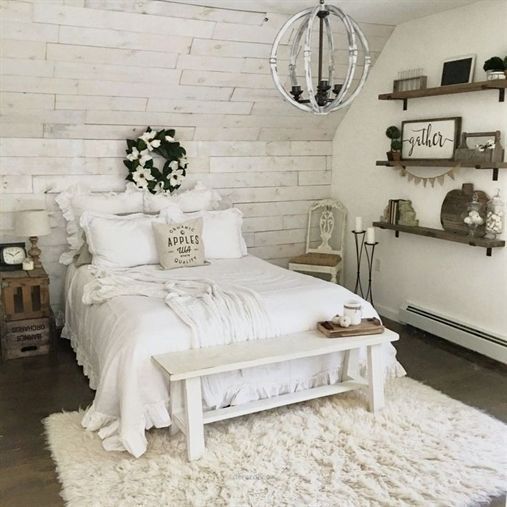 White Ruffled Bedding Adds Softness and Layered Texture
