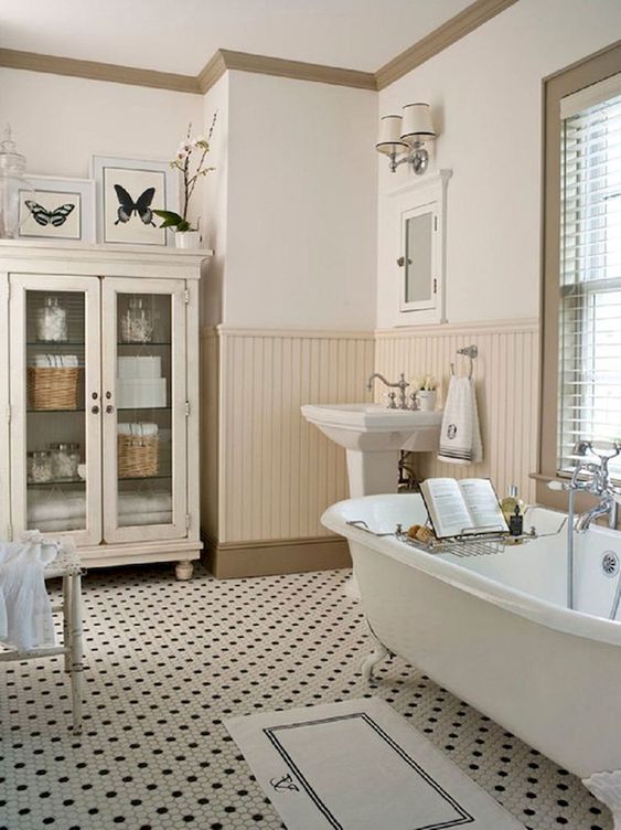 Showcase Linens in a White Glass-Fronted Cabinet