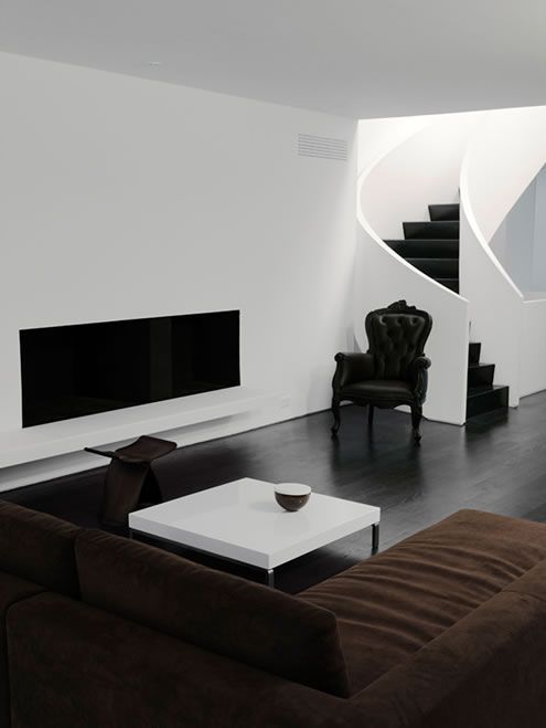 Black Tufted Chair Adds a Dramatic Statement