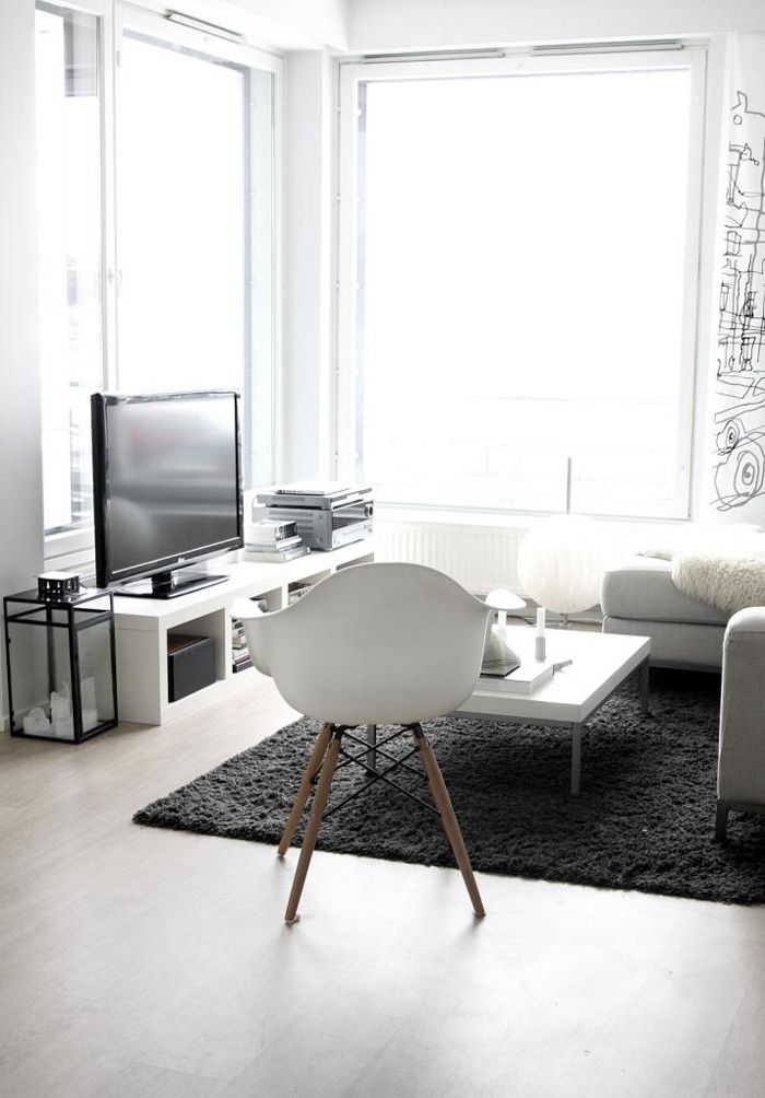 Incorporate Organic Warmth with a White Molded Chair