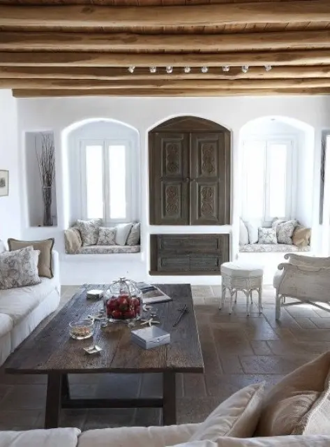 Carved Wooden Cabinet Doors Add Architectural Detail
