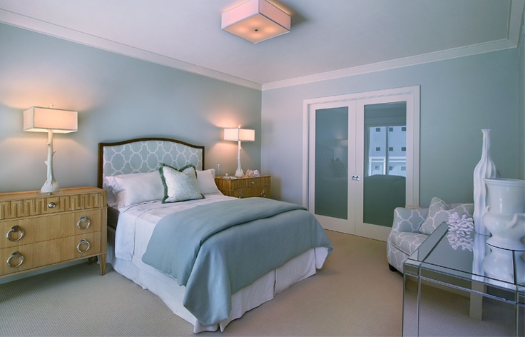Introduce Coastal Interest with a Patterned Headboard