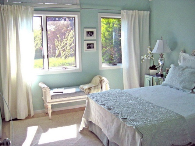 Soften Natural Light with Flowing White Curtains