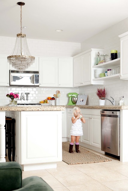 Crystal Chandelier Adds Opulent Sparkle Over Your Kitchen