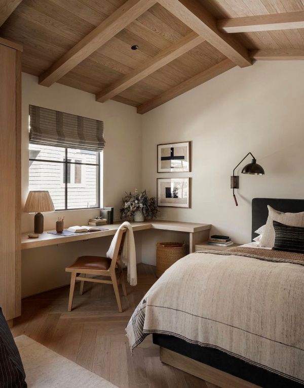 Corner Desk With Integrated Storage Creates a Cozy Nook