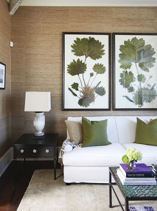 Frame Large Botanical Prints Above Your Sofa
