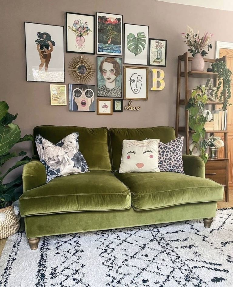Showcase Personality with a Gallery Wall of Mixed Art Styles