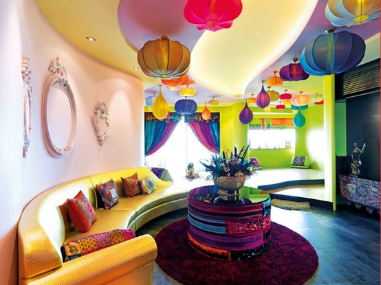 Hanging Lanterns Add Whimsical Color and Light