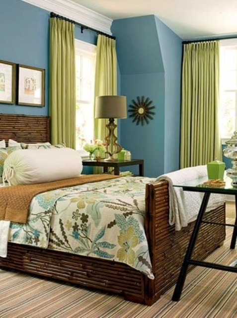Bamboo Bed Frame Adds Natural Texture and Warmth