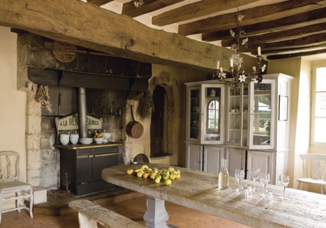 Pile Apples Directly on a Stone Table