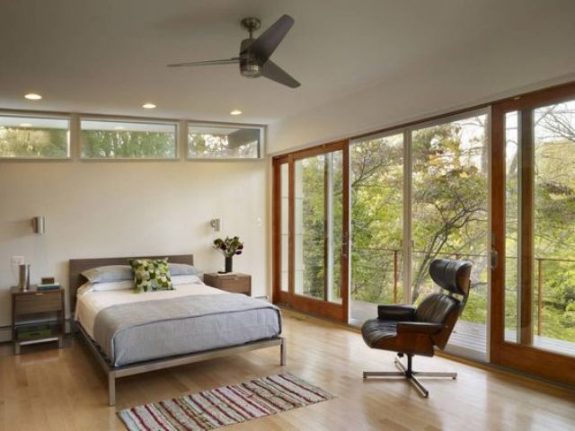 Leather Lounge Chair Offers a Cozy Reading Nook
