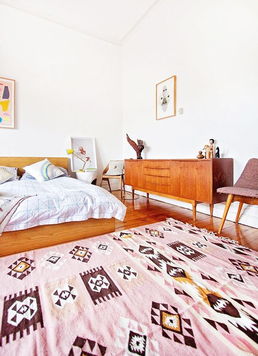 Ground the Bedroom with a Southwestern Rug