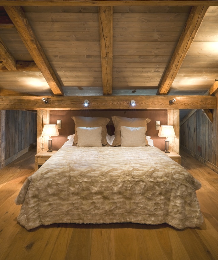 Warm Wood Beams Add Rustic Charm Overhead