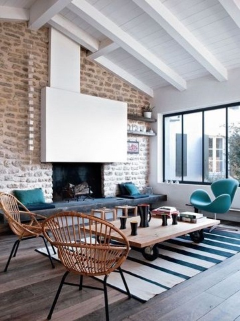 Wheeled Coffee Table for Industrial Flair