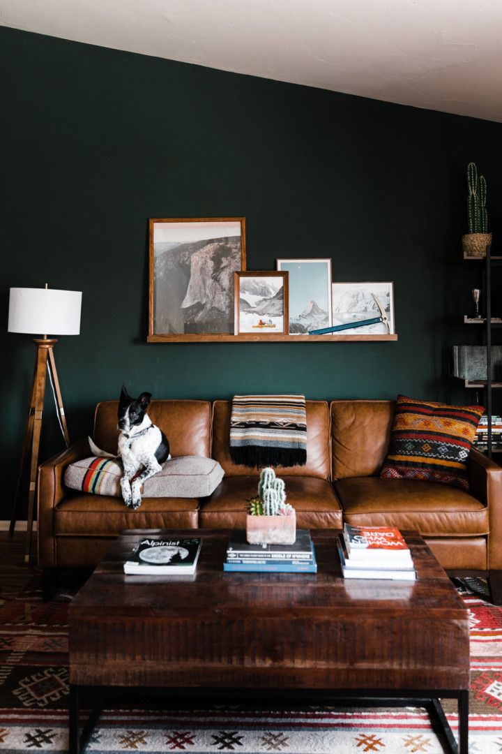 Floating Shelf Displays Mountain-Themed Art