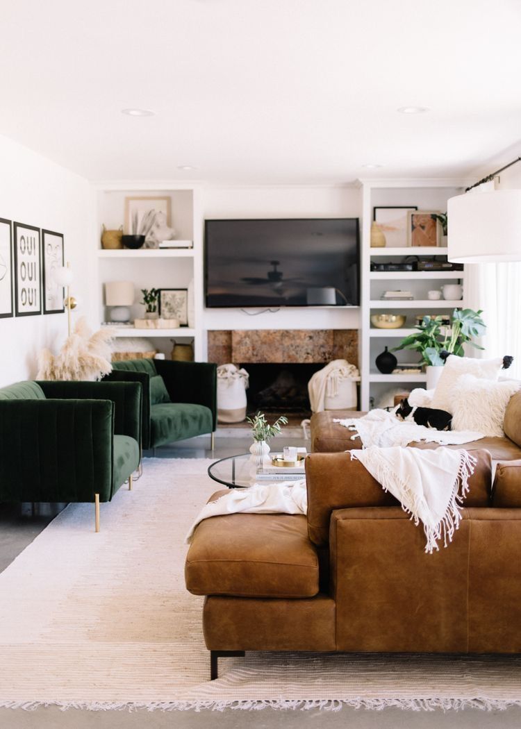 Introduce Rich Color with Dark Green Velvet Chairs