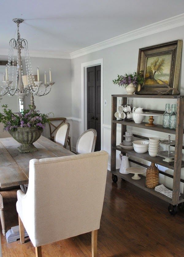 Rolling Cart Displays Kitchenware and Decor