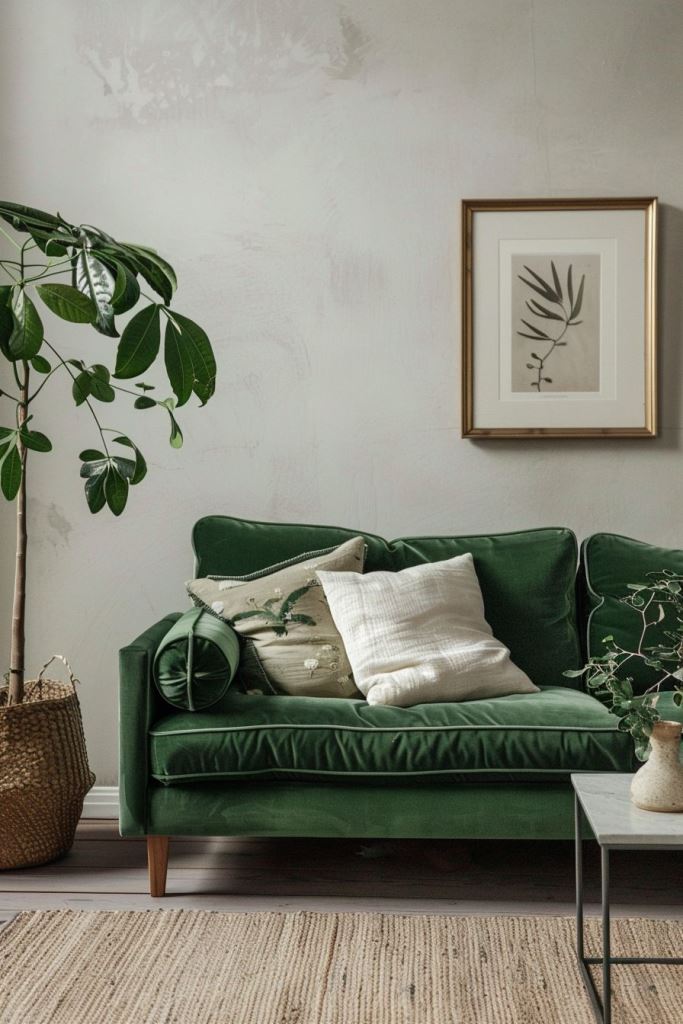 Choose a Velvet Sofa with Piping for a Plush Touch