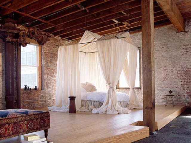Cream Canopy Creates a Softer Bedroom Vibe