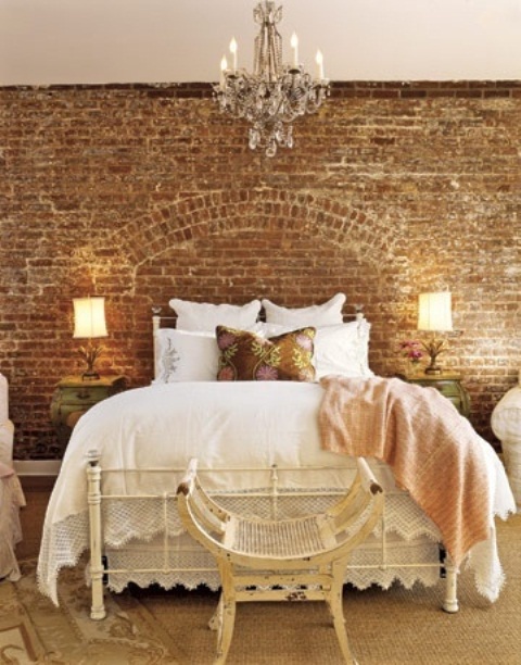 Distressed Green Nightstands Add Vintage Charm Beside the Bed