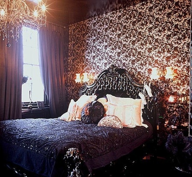 Elaborately Carved Headboard Adds Grandeur