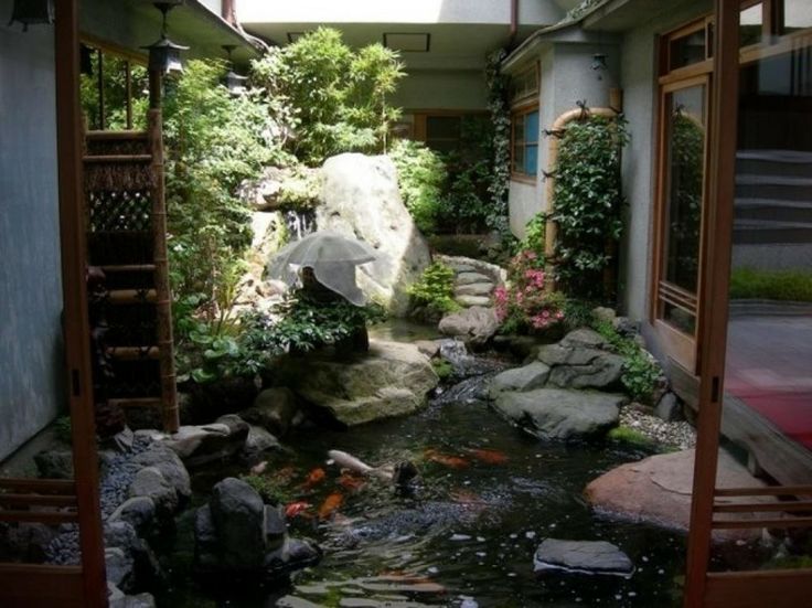Stone Steps Create a Natural Path Over Water