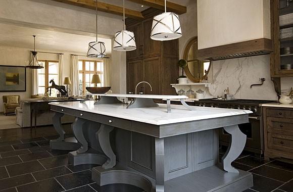 Ornate Island Legs Add Sculptural Detail to Your Kitchen