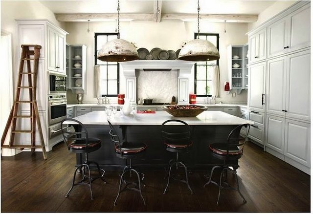 Antique Wooden Ladder Adds Rustic Charm and Practical Access
