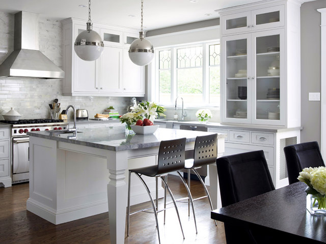 White Island Base with Paneled Detail Adds Classic Charm