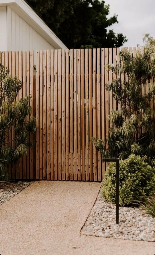Incorporate Greenery with a Vertical Slat Gate Planter