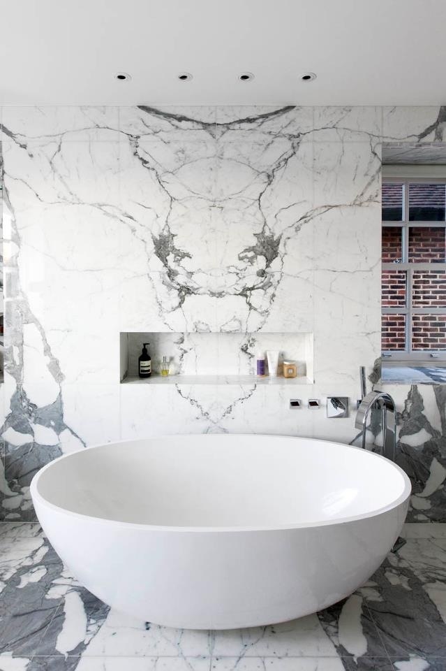 Recessed Niche for Displaying Bath Essentials