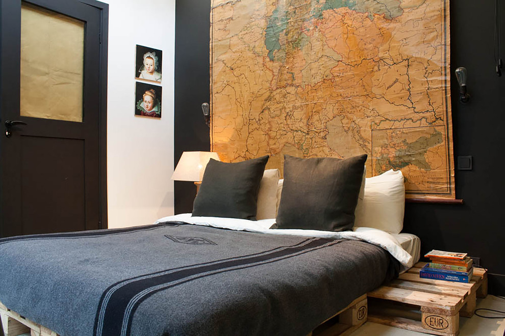 Vintage Map Wall Hanging Creates a Bold Backdrop