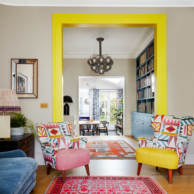 Patterned Armchairs Add Bold Geometric Accents