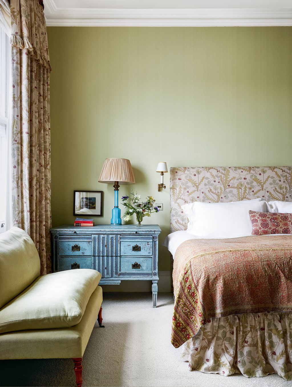 Incorporate Vintage Charm With a Distressed Blue Dresser
