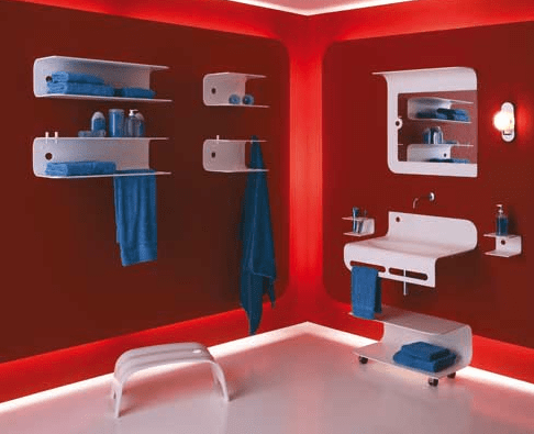 White Shelving and Cabinetry Create a Streamlined Look