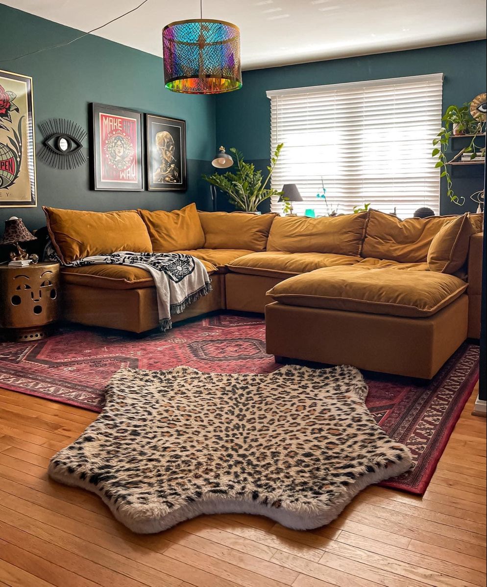 Layer Rugs for Bold, Contrasting Texture