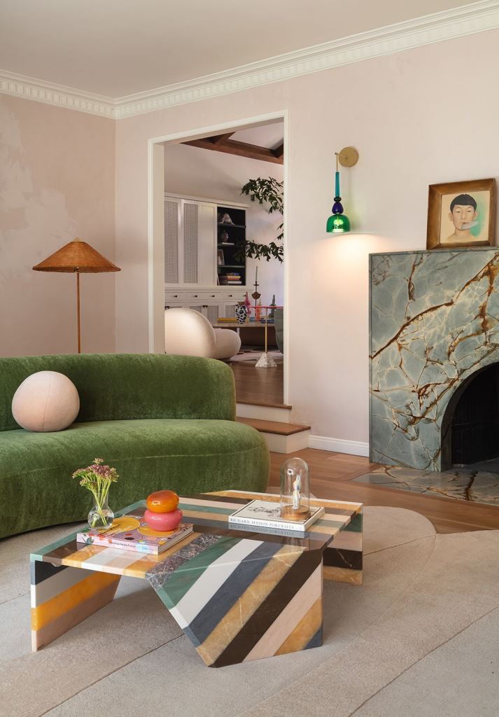 Geometric Marble Coffee Table Adds a Bold Statement