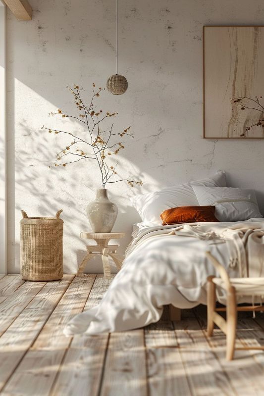 Tall Woven Basket Adds Natural Texture and Storage