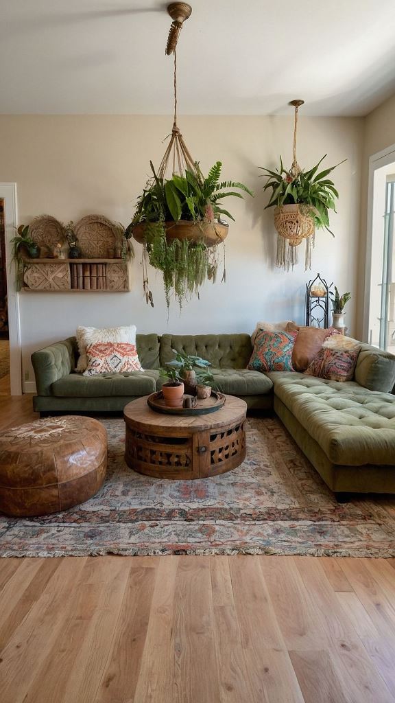 Hanging Planters Add Vertical Greenery and Bohemian Flair