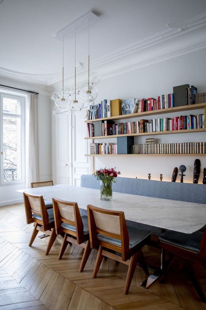 Built-in Bench With Integrated Lighting Creates Ambiance