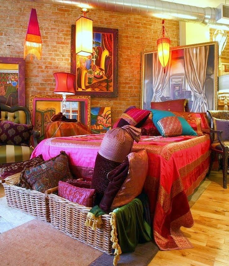 Tuck Woven Baskets Under the Bed for Extra Pillow Storage