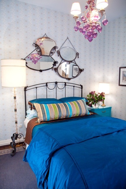 Ornate Mirrors Create a Whimsical Gallery Wall