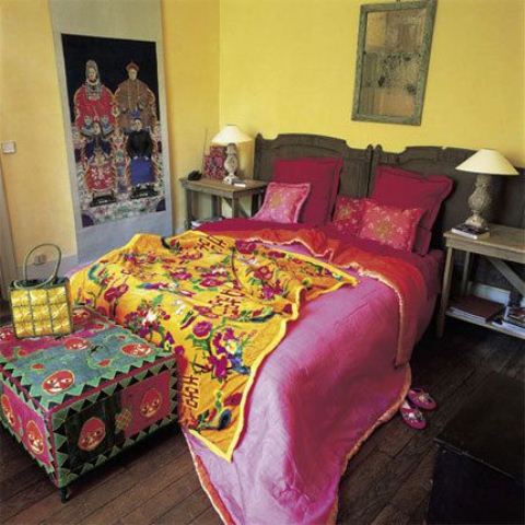 Ornate Ottoman Adds a Colorful, Patterned Seating Option