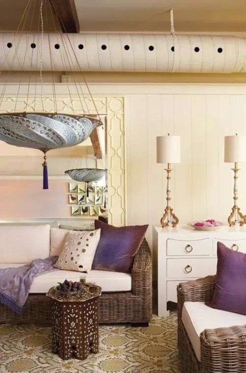 Ornate Inlaid Table Serves as a Side Accent