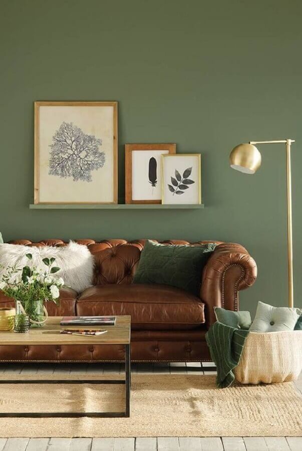 Floating Shelf Displays Botanical Art and Feathers