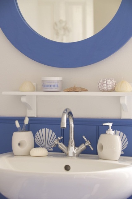 White Ceramic Holders for Toothbrushes and Soap