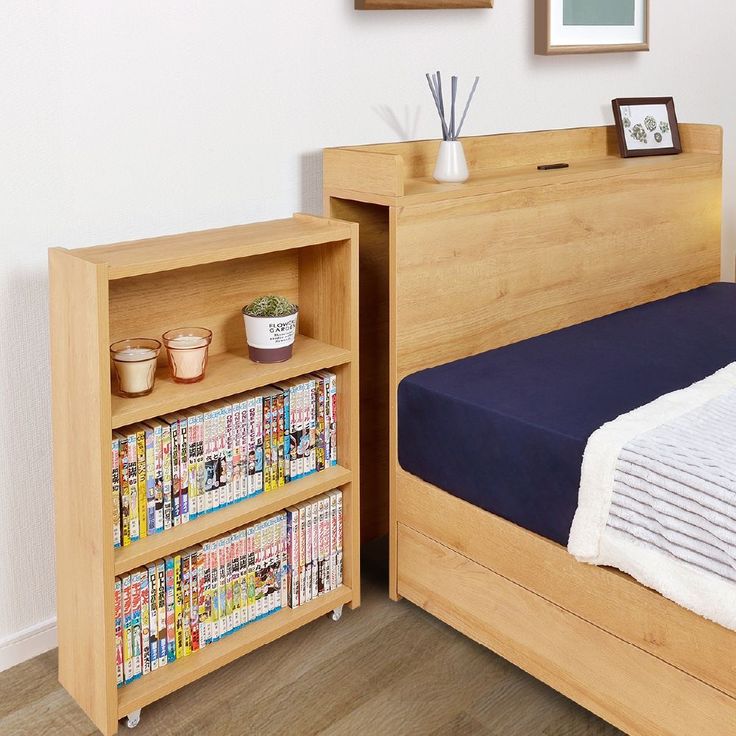 Compact Rolling Bookcase For Small Spaces