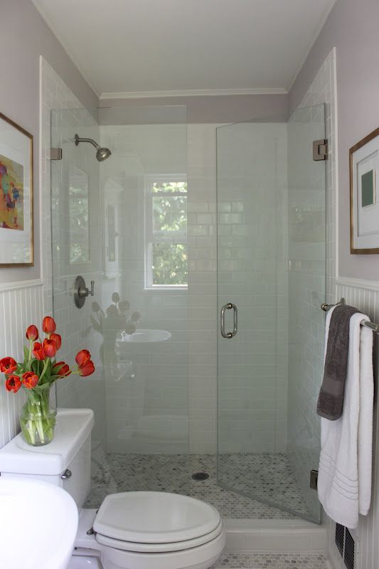 Glass Shower Enclosure With Towel Bar Nearby